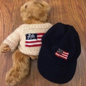 The Limited American flag wool hat